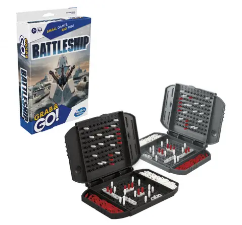 Hasbro Gaming Battleship Grab And Go Game Portable Game For 2 Players Multicolour, 7Y+