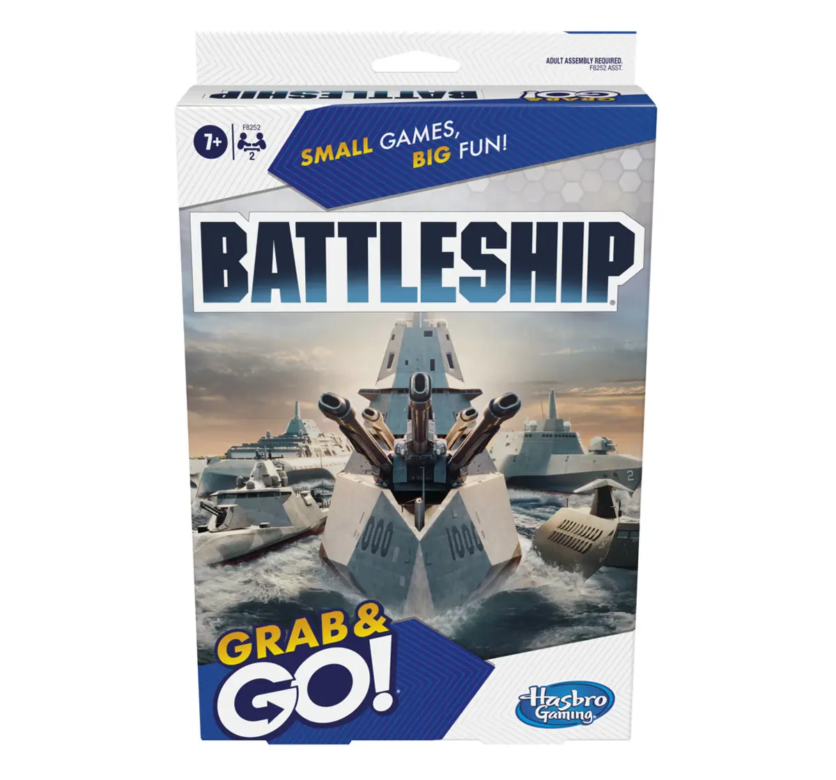 Hasbro Gaming Battleship Grab And Go Game Portable Game For 2 Players Multicolour, 7Y+