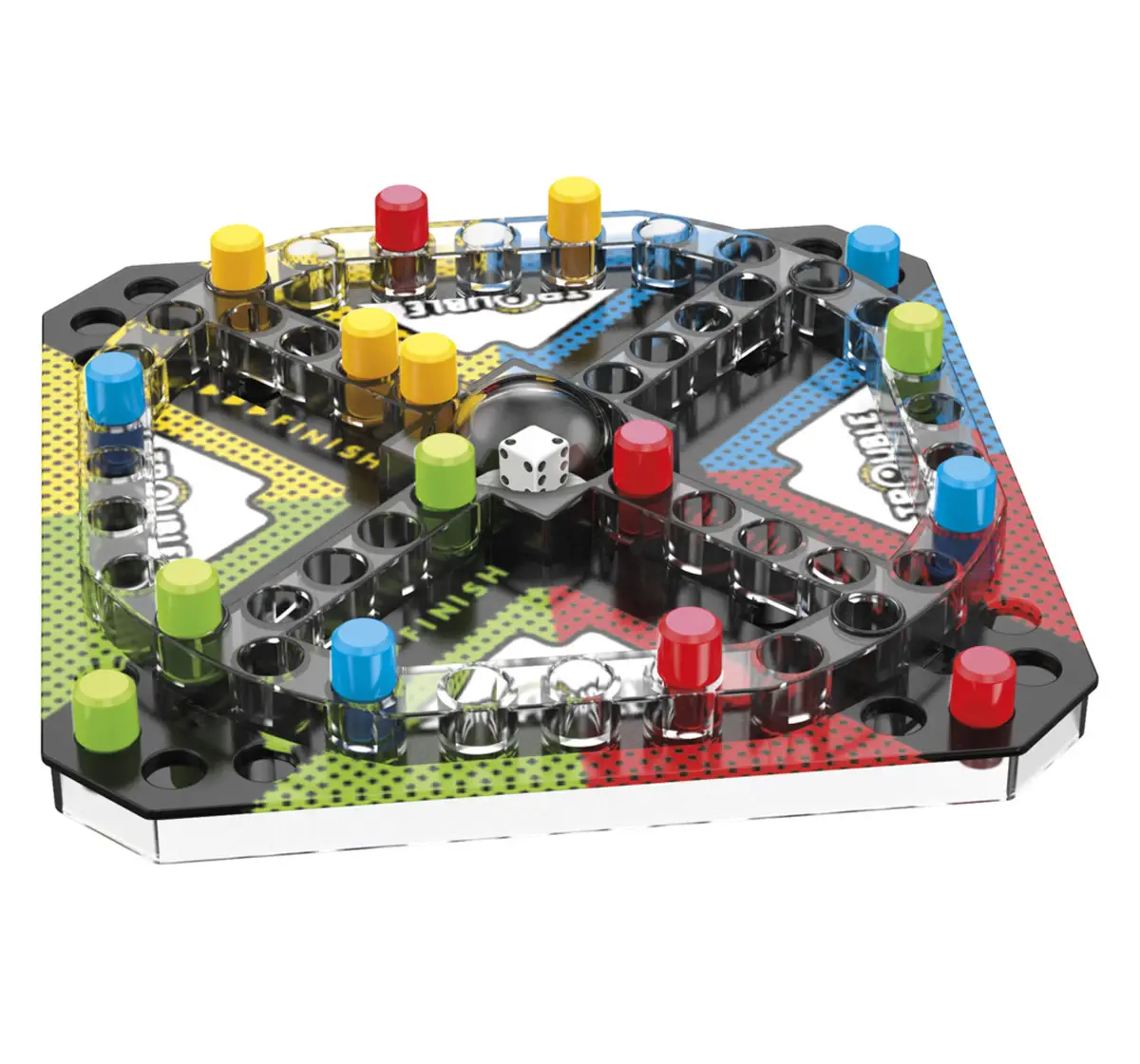 Hasbro Gaming Trouble Grab and Go Game, 5Y+, 2-4 Players