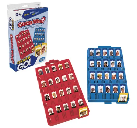 Hasbro Gaming Guess Who? Grab and Go Game Original Guessing Game, 6Y+