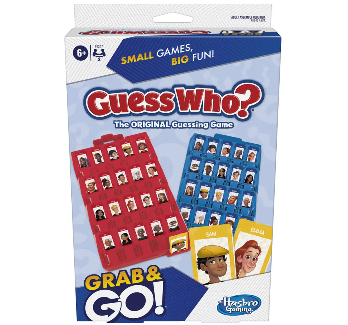 Hasbro Gaming Guess Who? Grab and Go Game Original Guessing Game, 6Y+