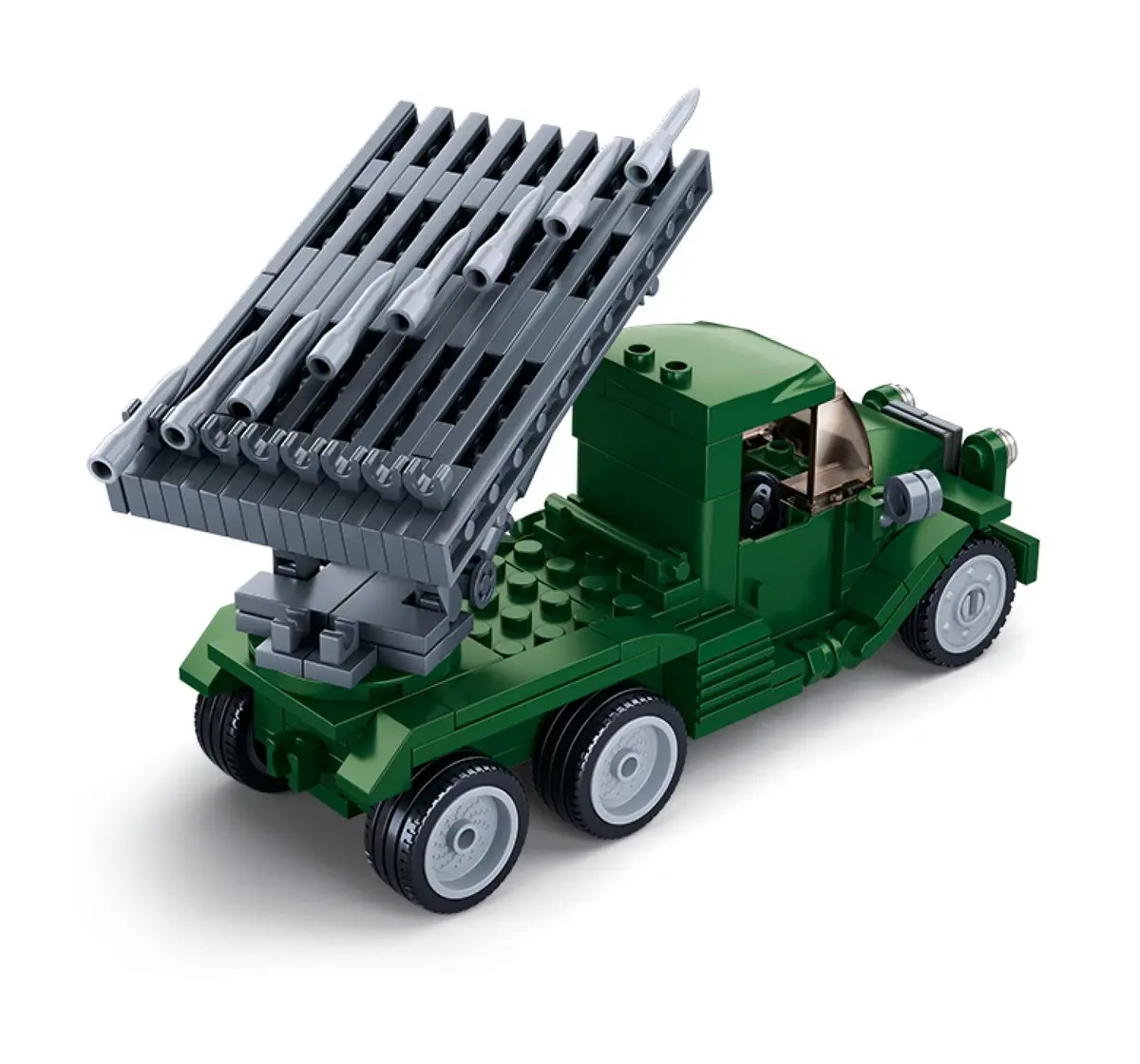 Playzu Building Block Toy Rocket Launcher Green 8 Years+