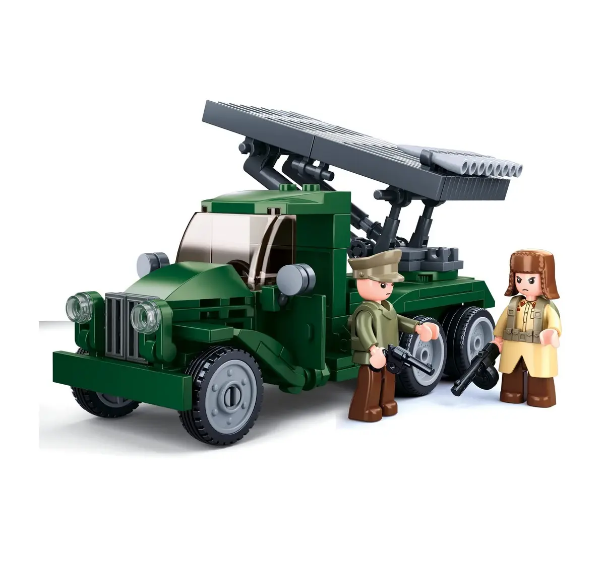 Playzu Building Block Toy Rocket Launcher Green 8 Years+
