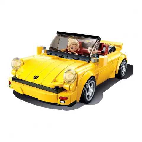 Playzu Building Block Toy 930 Sports Car Yellow, 6Y+