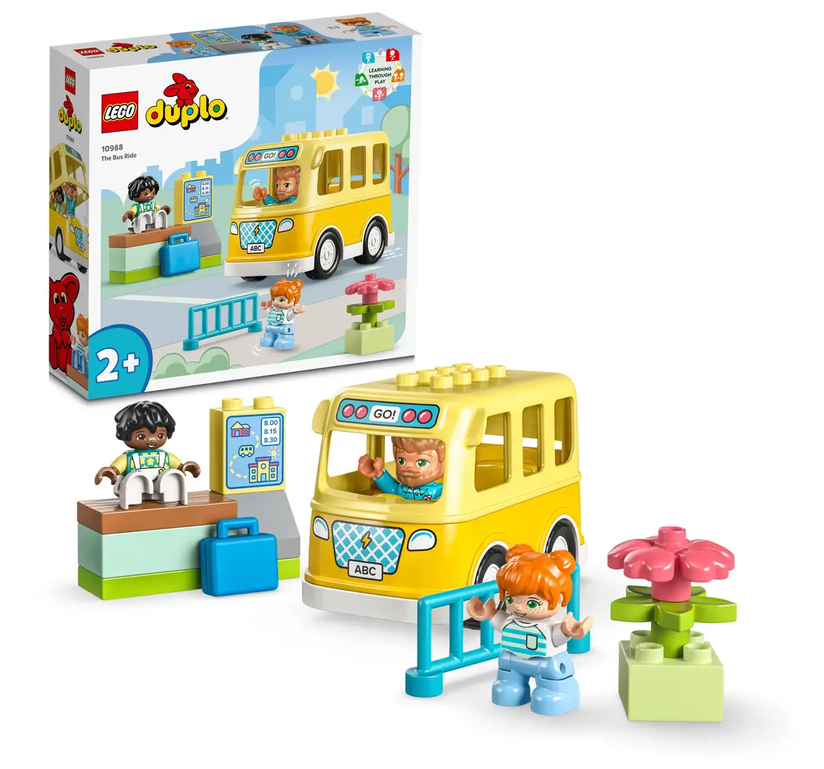 LEGO DUPLO Town The Bus Ride 10988 Building Toy Set (16 Pieces), 2Y+