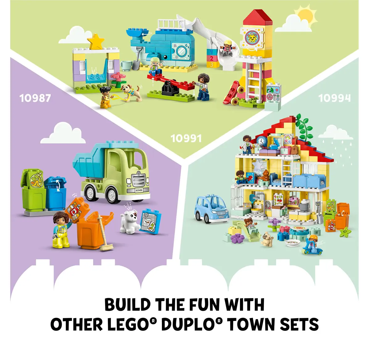 LEGO DUPLO Town The Bus Ride 10988 Building Toy Set (16 Pieces), 2Y+