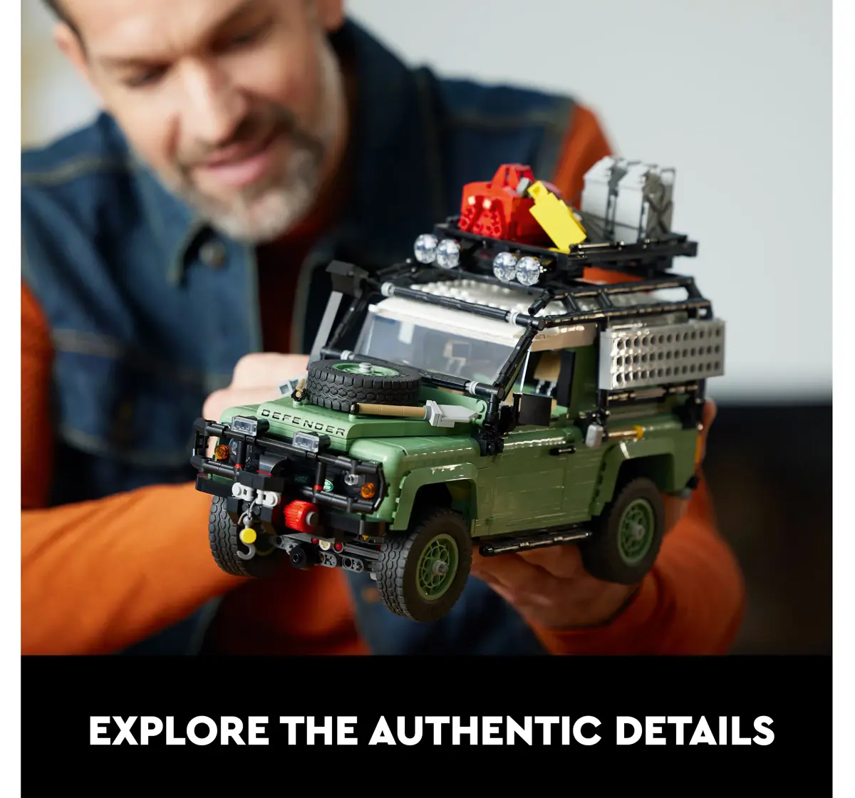 LEGO Icons Land Rover Classic Defender 90 10317 Model Car Building Set for  Adults and Classic Car Lovers, This Immersive Project Based on an Off-Road