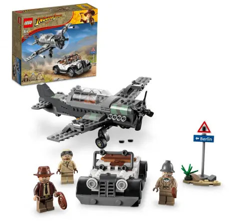 LEGO Indiana Jones Fighter Plane Chase 77012 Building Toy Set (387 Pieces)