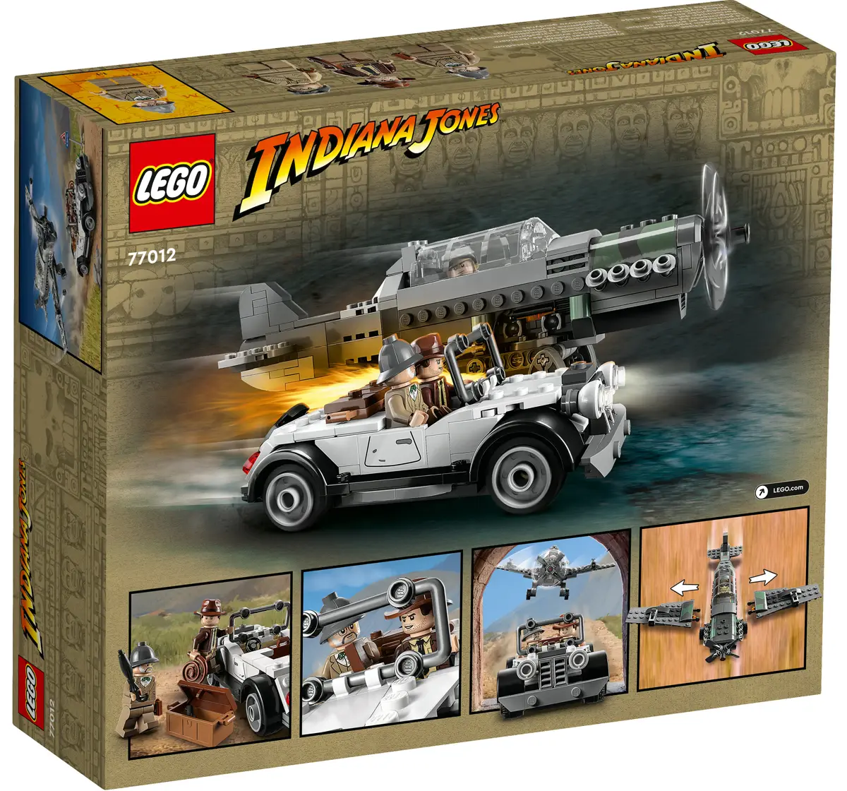 LEGO Indiana Jones Fighter Plane Chase 77012 Building Toy Set (387 Pieces)