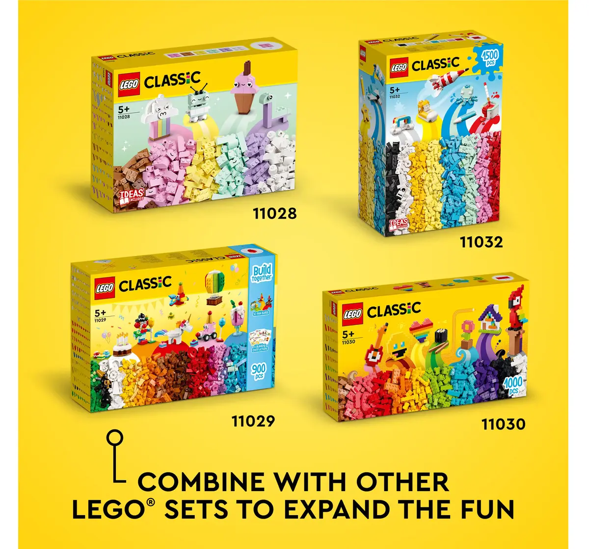 LEGO Classic Creative Color Fun 11032 Building Toy Set (1,500 Pieces), 5Y+