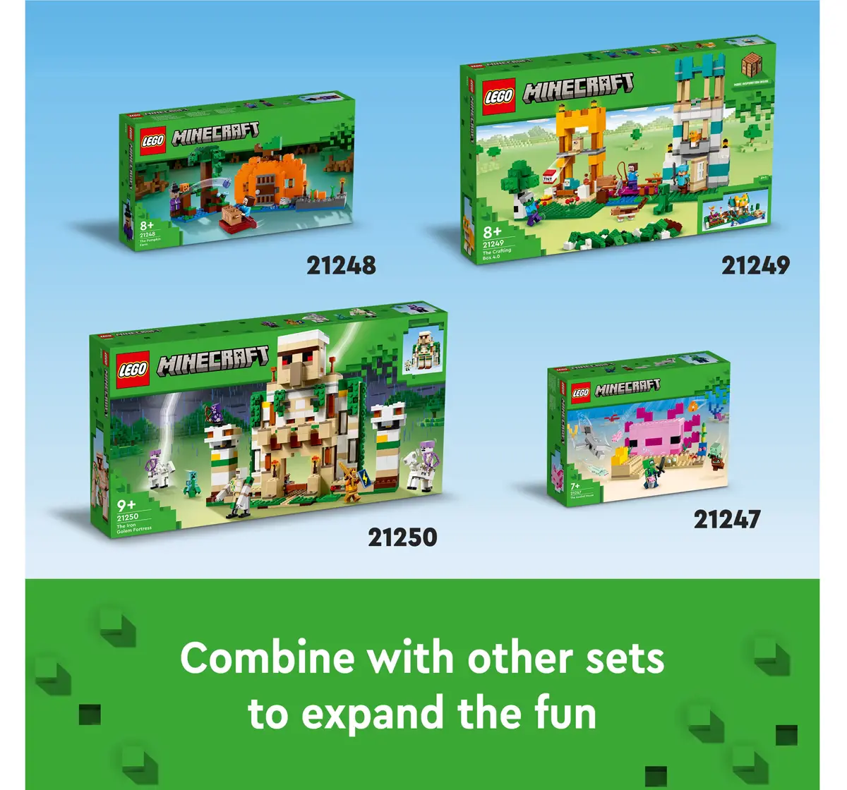 LEGO Minecraft The Pumpkin Farm 21248 Building Toy Set (257 Pieces), 8Y+
