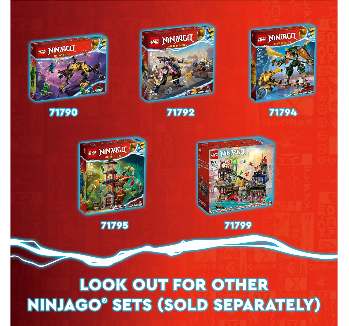 LEGO NINJAGO Destinys Bounty  Race Against Time 71797 Building Toy Set (1,739 Pcs), 9Y+