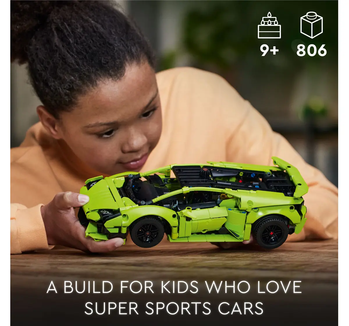 LEGO Technic Lamborghini Huracn Tecnica 42161 Building Toy Set (806 Pieces), 9Y+