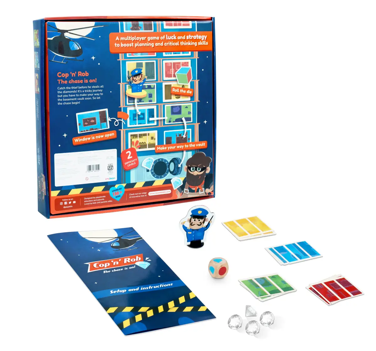 Bloomingo Cop N Rob Board Game, 4Y+