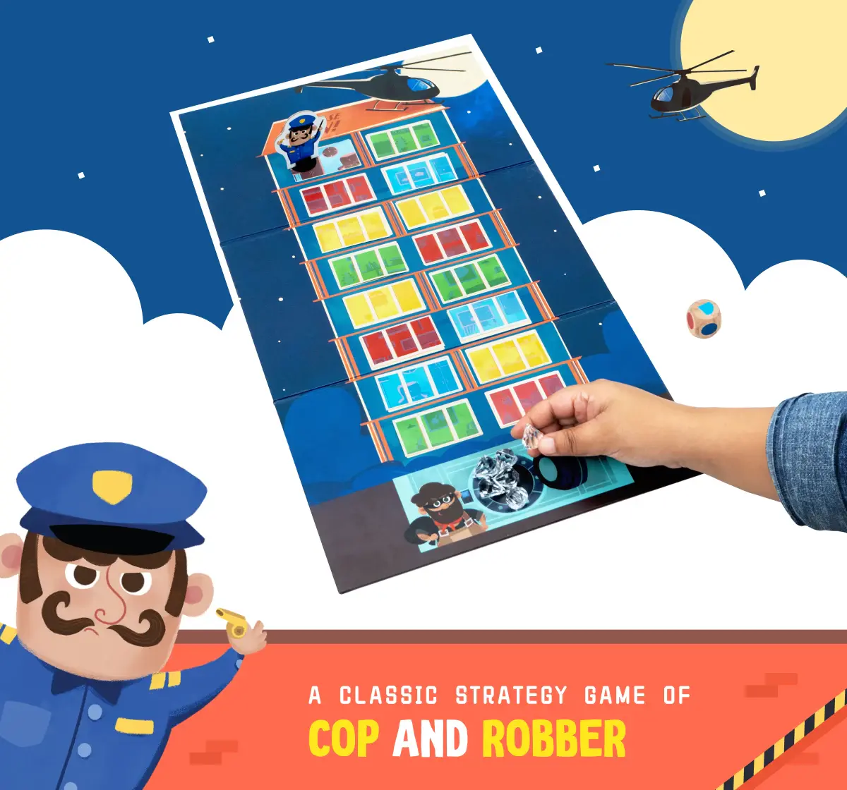 Bloomingo Cop N Rob Board Game, 4Y+