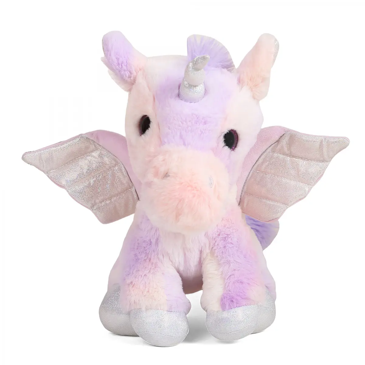 Fuzzbuzz Unicorn Soft Toy with Wings, Purple, 30cm, 3Y+