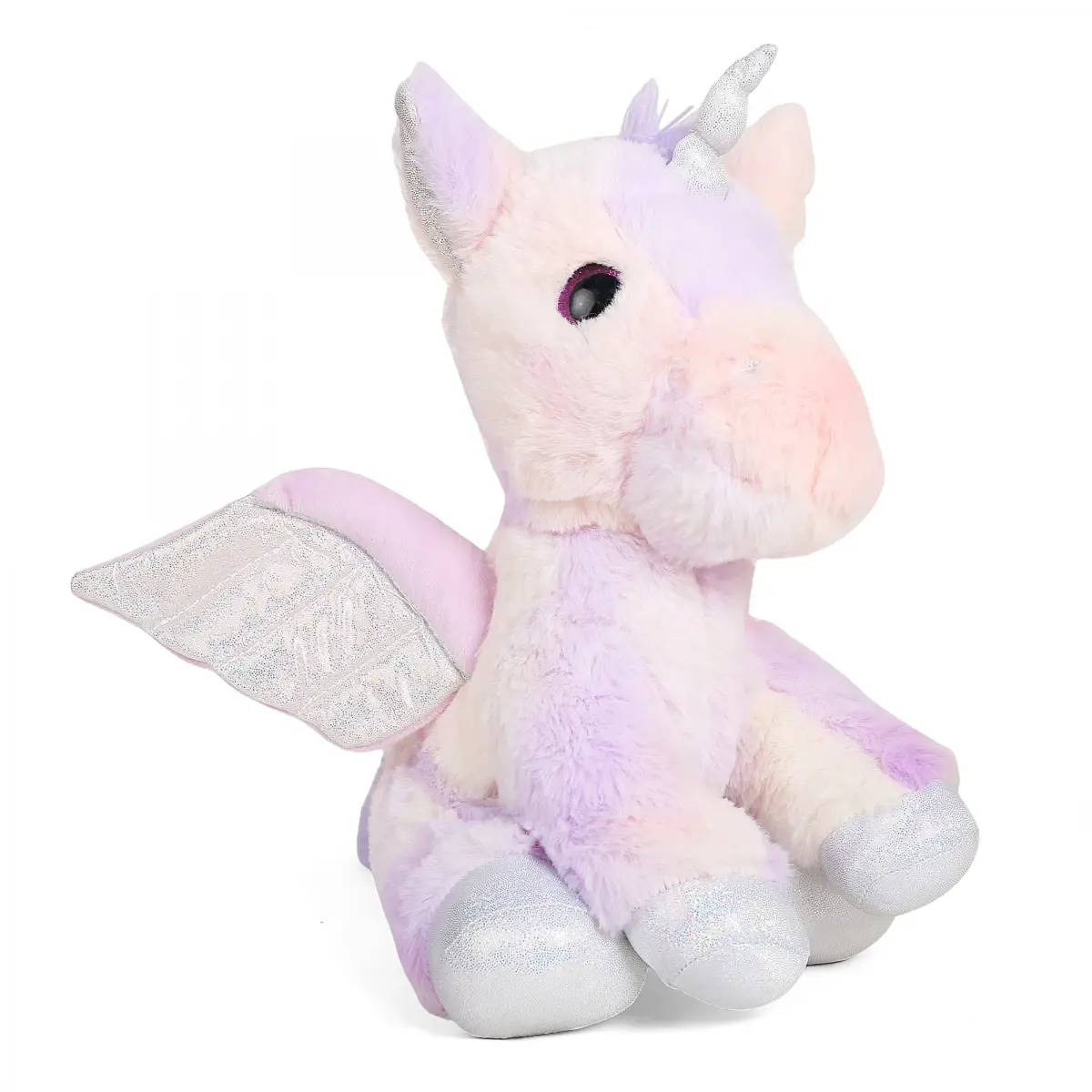 Fuzzbuzz Unicorn Soft Toy with Wings, Purple, 30cm, 3Y+