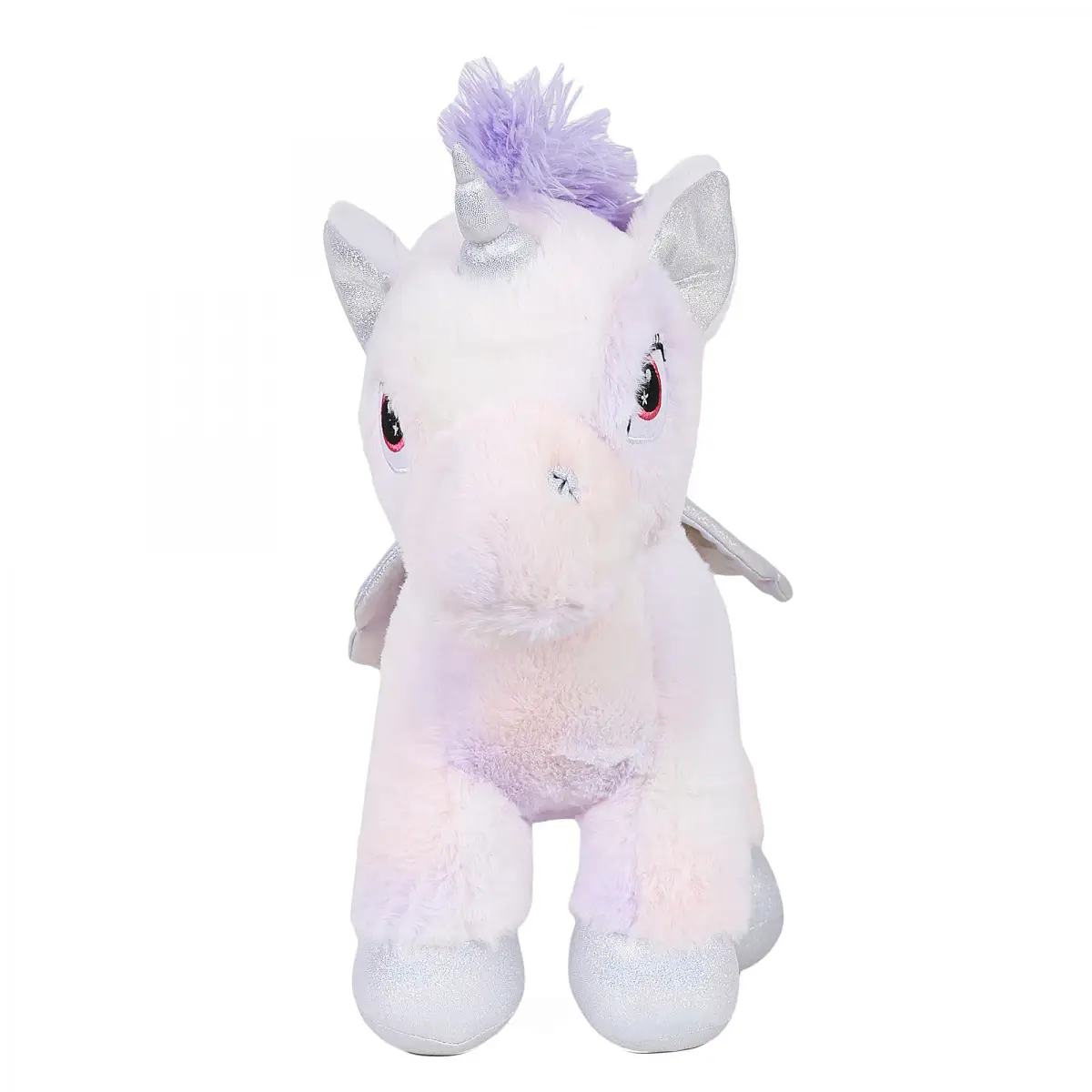 Fuzzbuzz Standing Unicorn Soft Toy with Wings, 45cm, 3Y+, Multicolour