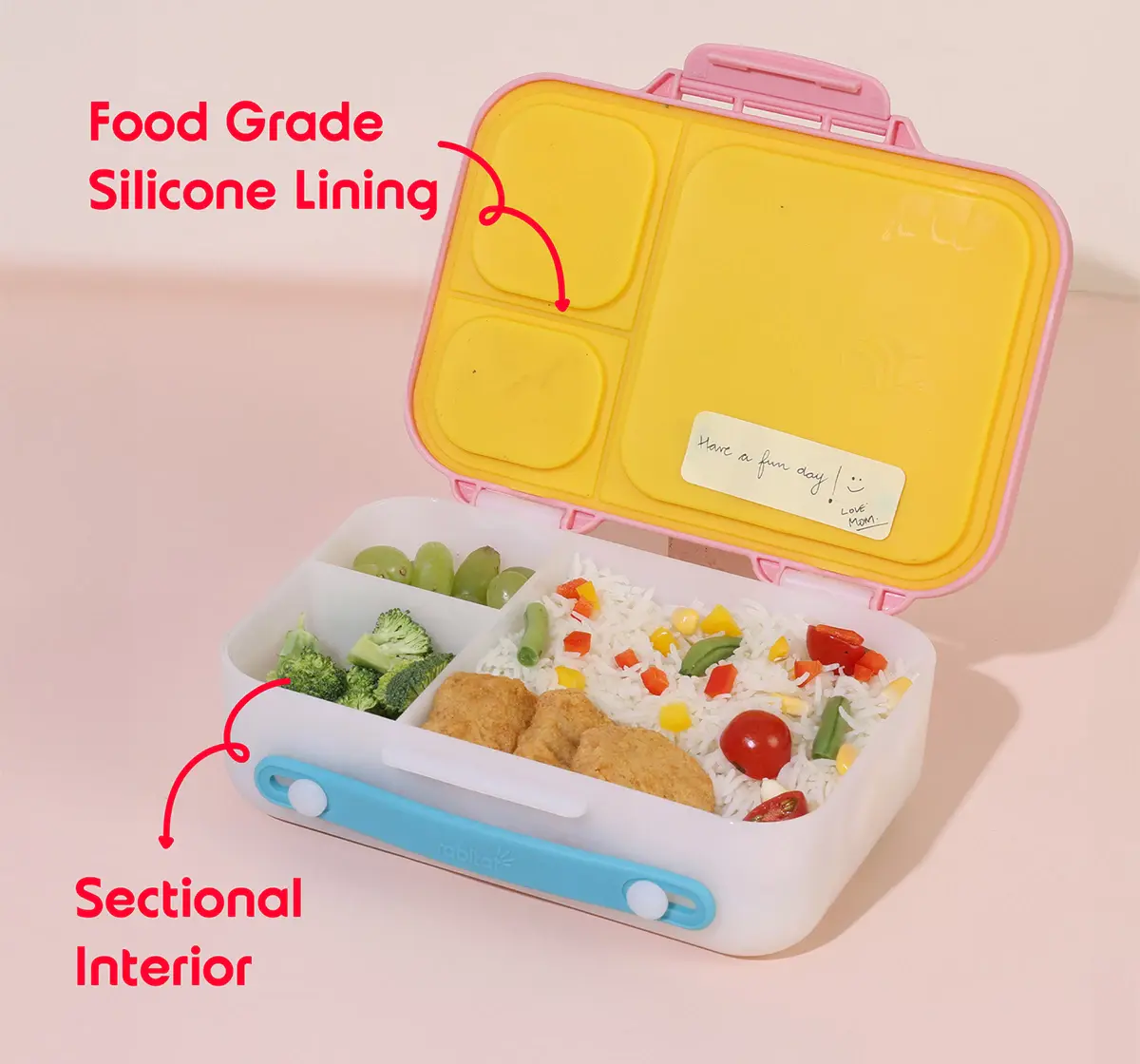 Rabitat Munchbee Divided Lunch Box - Chatter Box, 3Y+