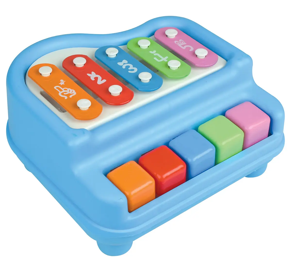 ITOYS Xylophone 5 Keys Musical Toy, Multicolour, 12M+