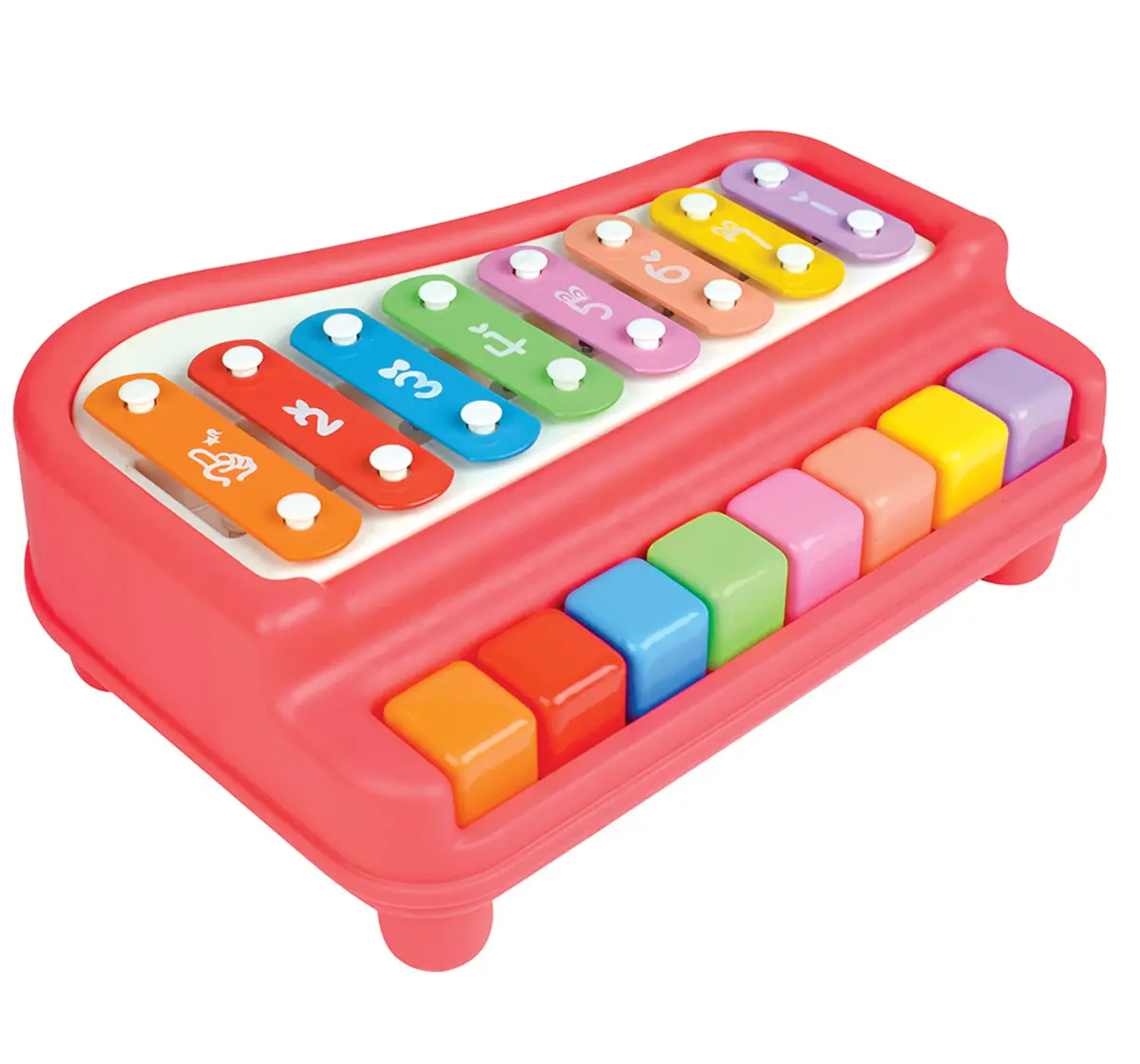 ITOYS Xylophone 8 Keys Musical Toy, Multicolour, 12M+