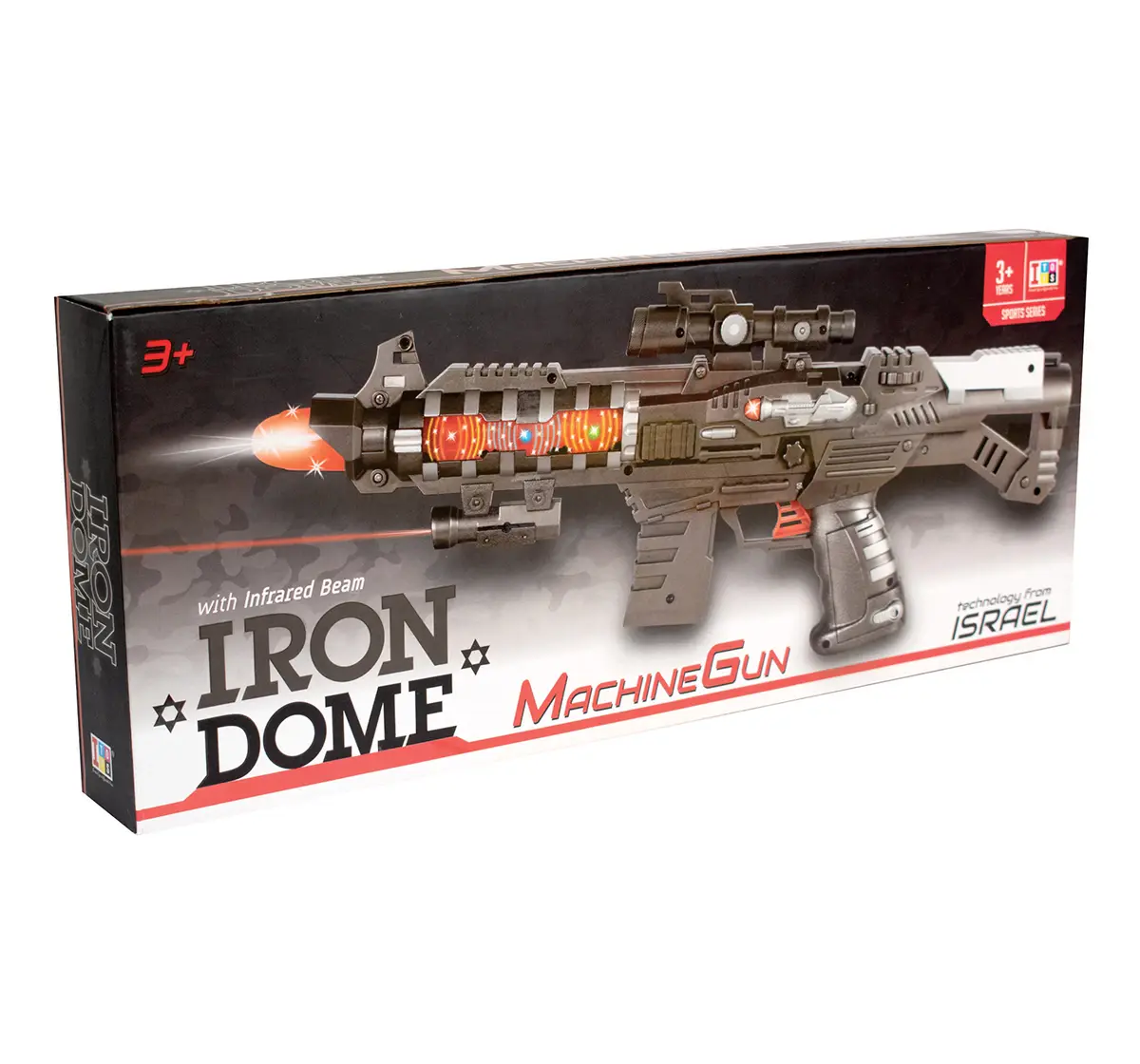 ITOYS Iron Dome Machine Gun With Infrared Bem, 3Y+