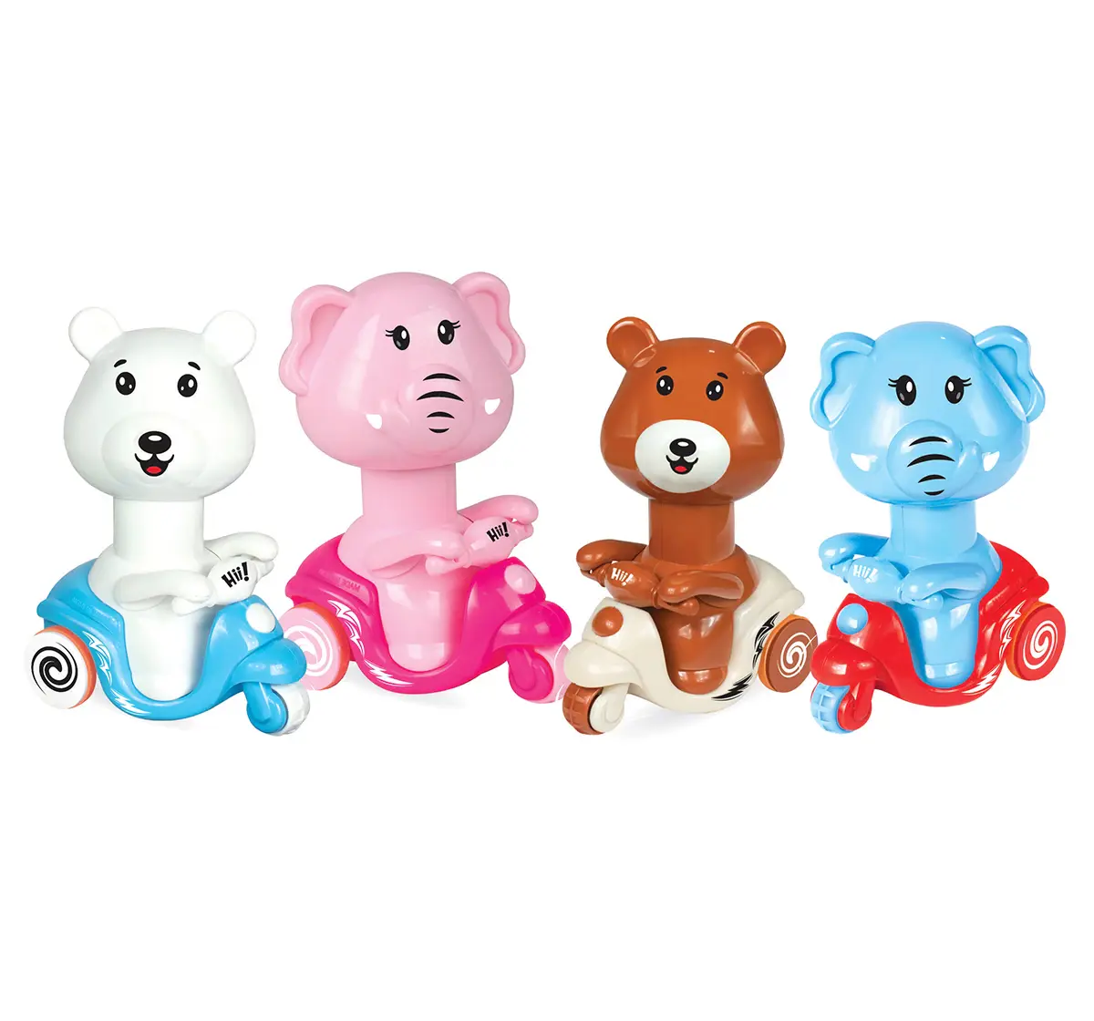 ITOYS Press N Go Singal Animal, Assorted, 6M+