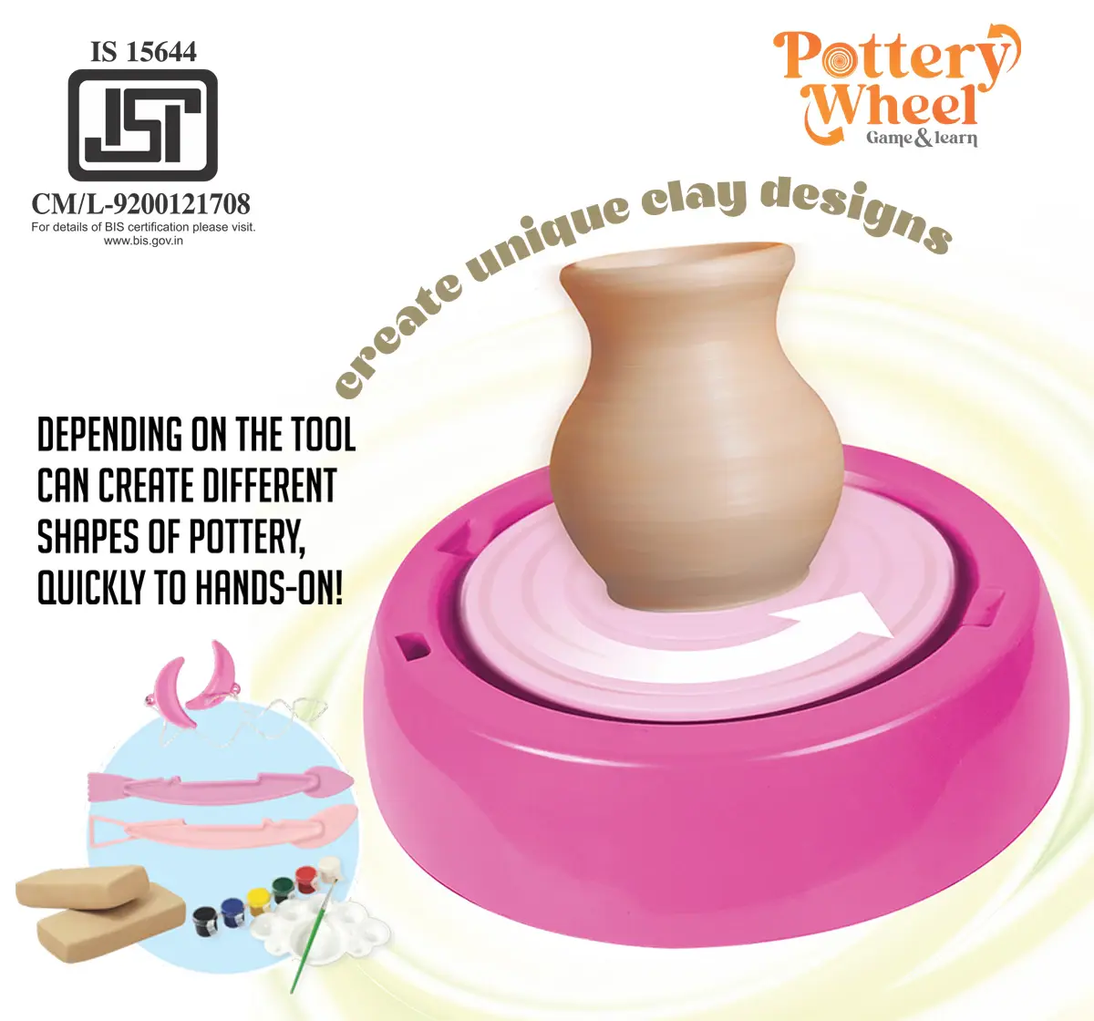 ITOYS Pottery Wheel, Multicolour, 3Y+