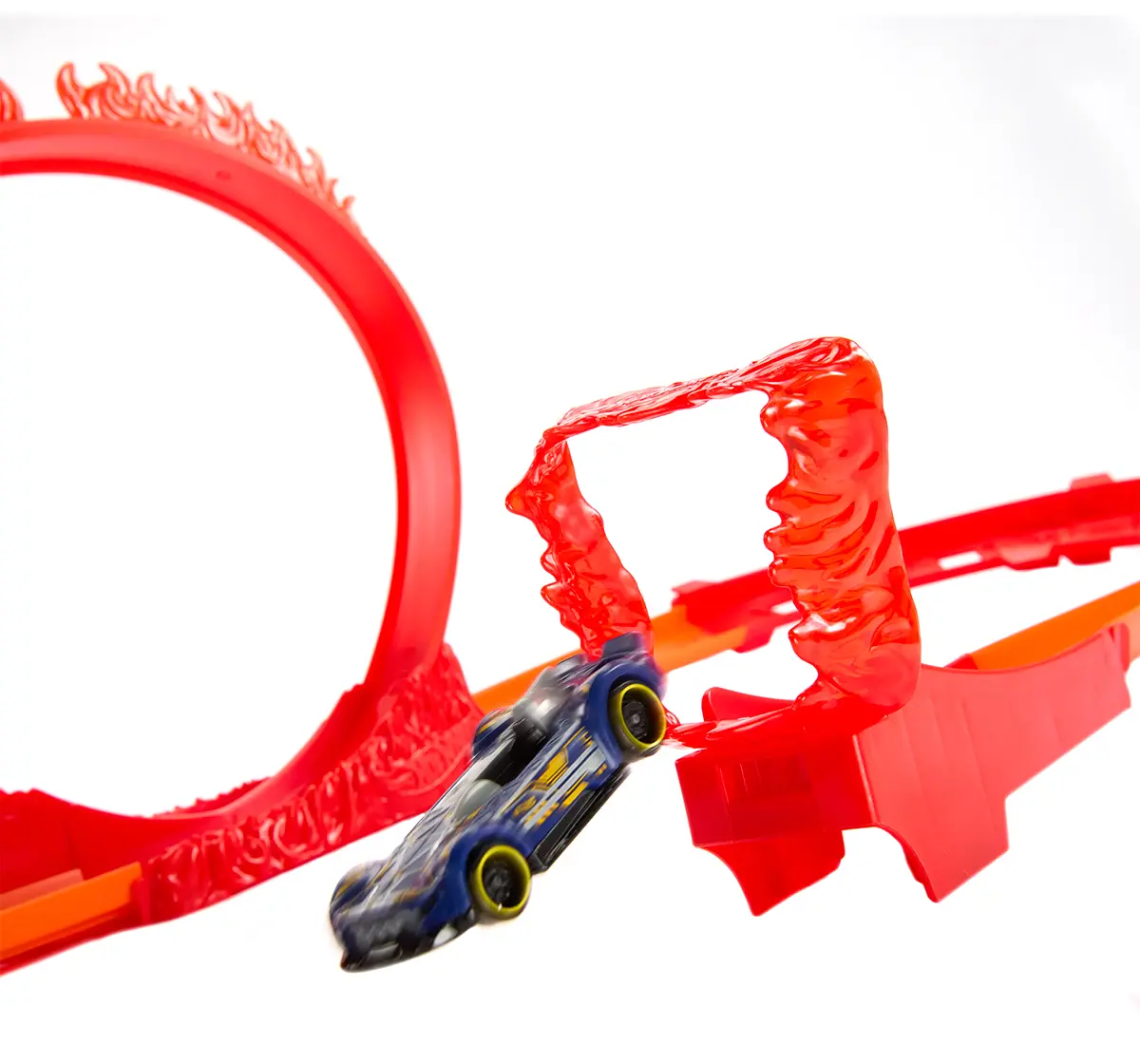 Hot Wheels Track Builder Fire Stunt Pack, 4Y+