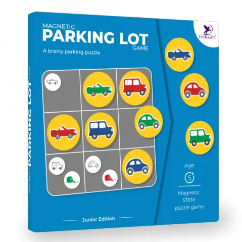 Toykraftt Mind Game Magnalogix Magnetic Parking Lot Junior Multicolour, 5Y+