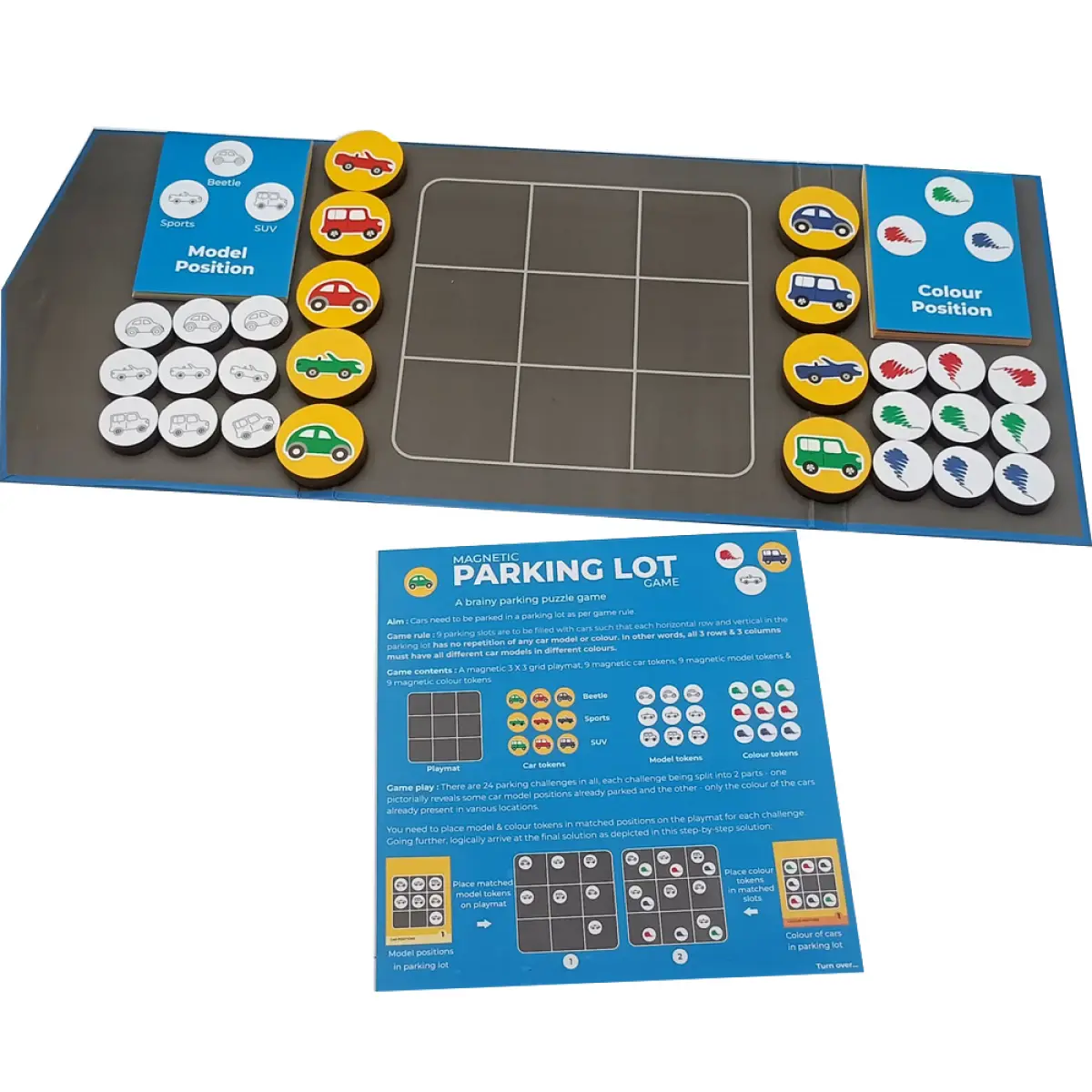 Toykraftt Mind Game Magnalogix Magnetic Parking Lot Junior Multicolour, 5Y+