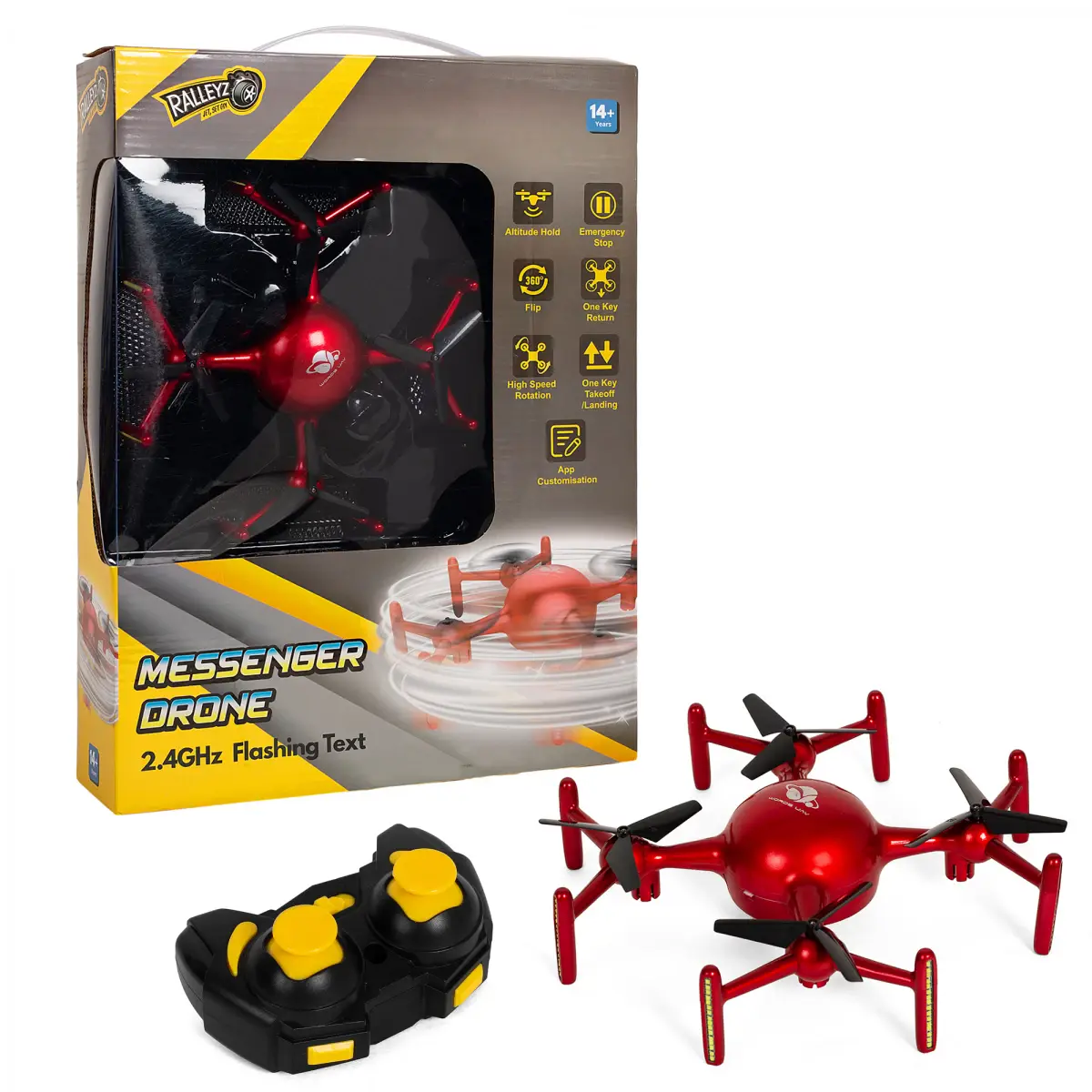 Ralleyz Messenger Drone, 14Y+, Multicolour