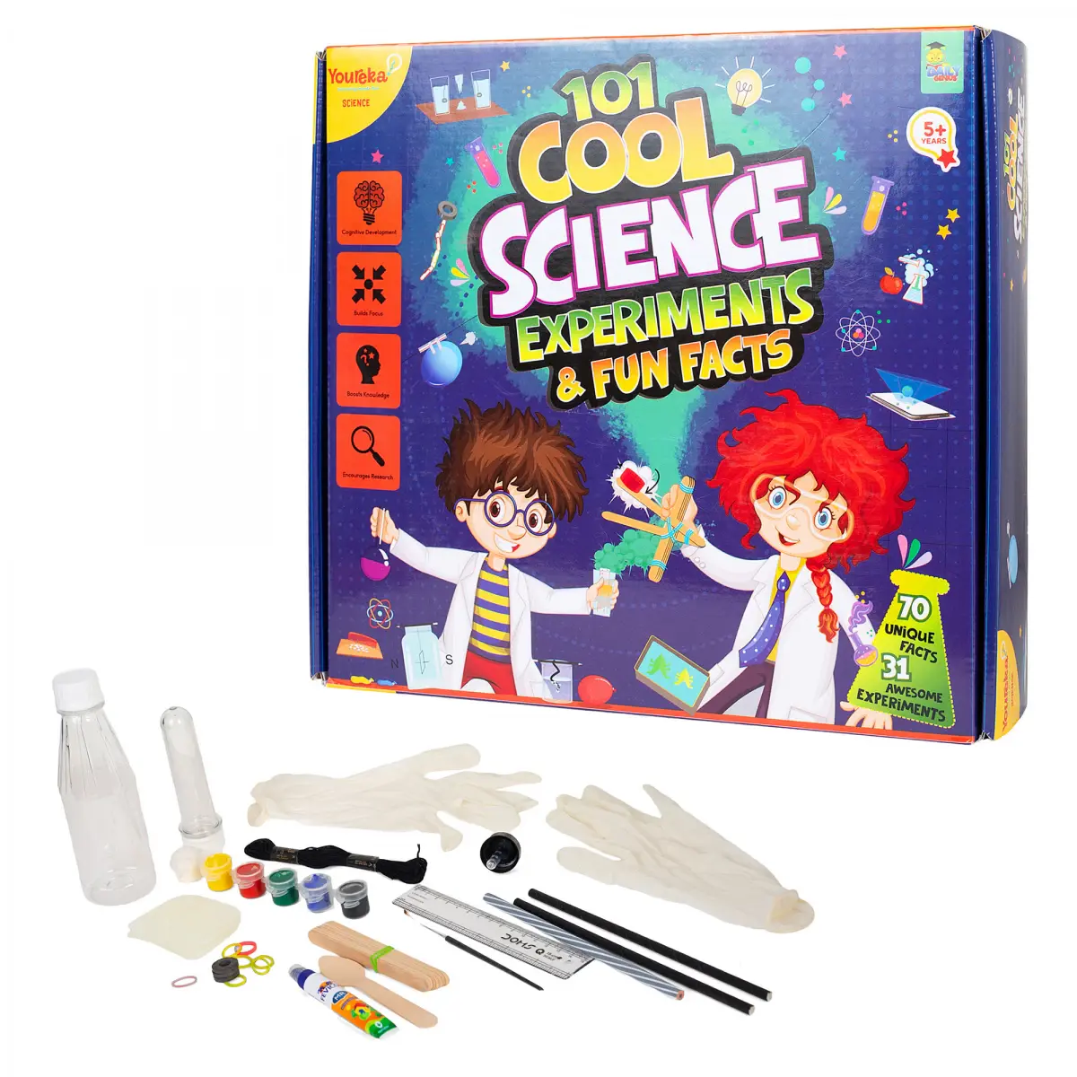 Youreka 101 Cool Science Experiments & Fun Facts, 5Y+