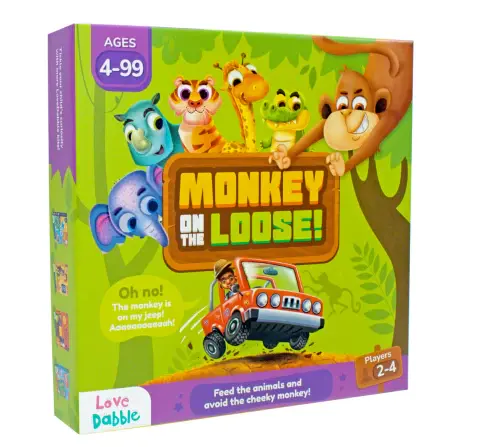 Bloomingo Monkey On The Loose Board Game, 4Y+