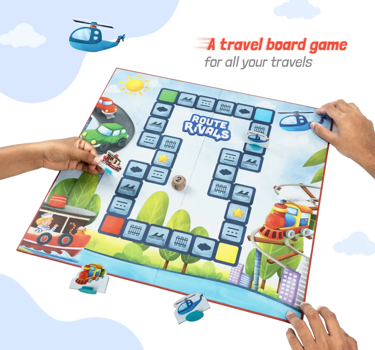 Bloomingo Route Rivals Board Game, 4Y+