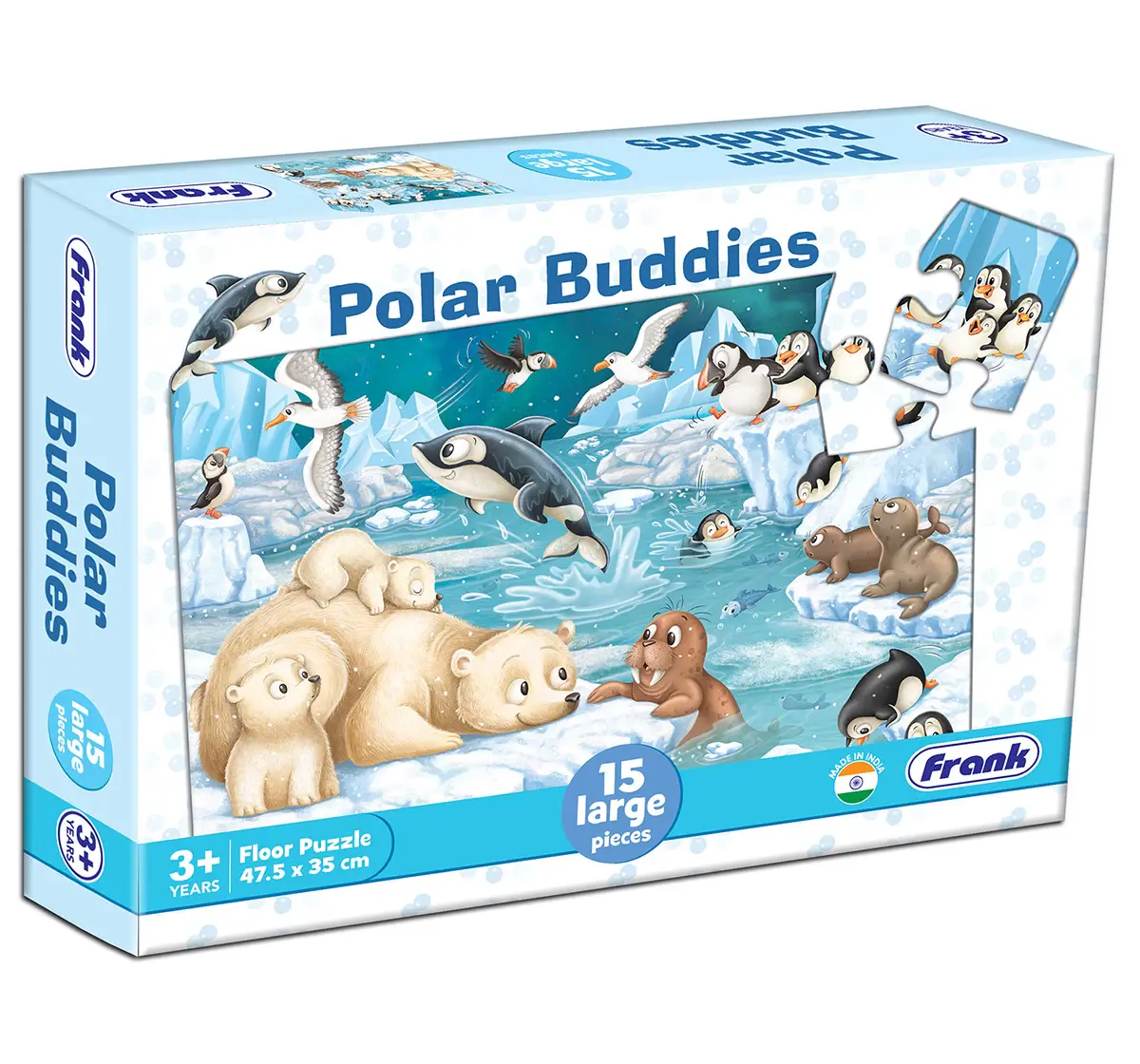 Frank Polar Buddies 15 pieces Floor Puzzles, 3Y+