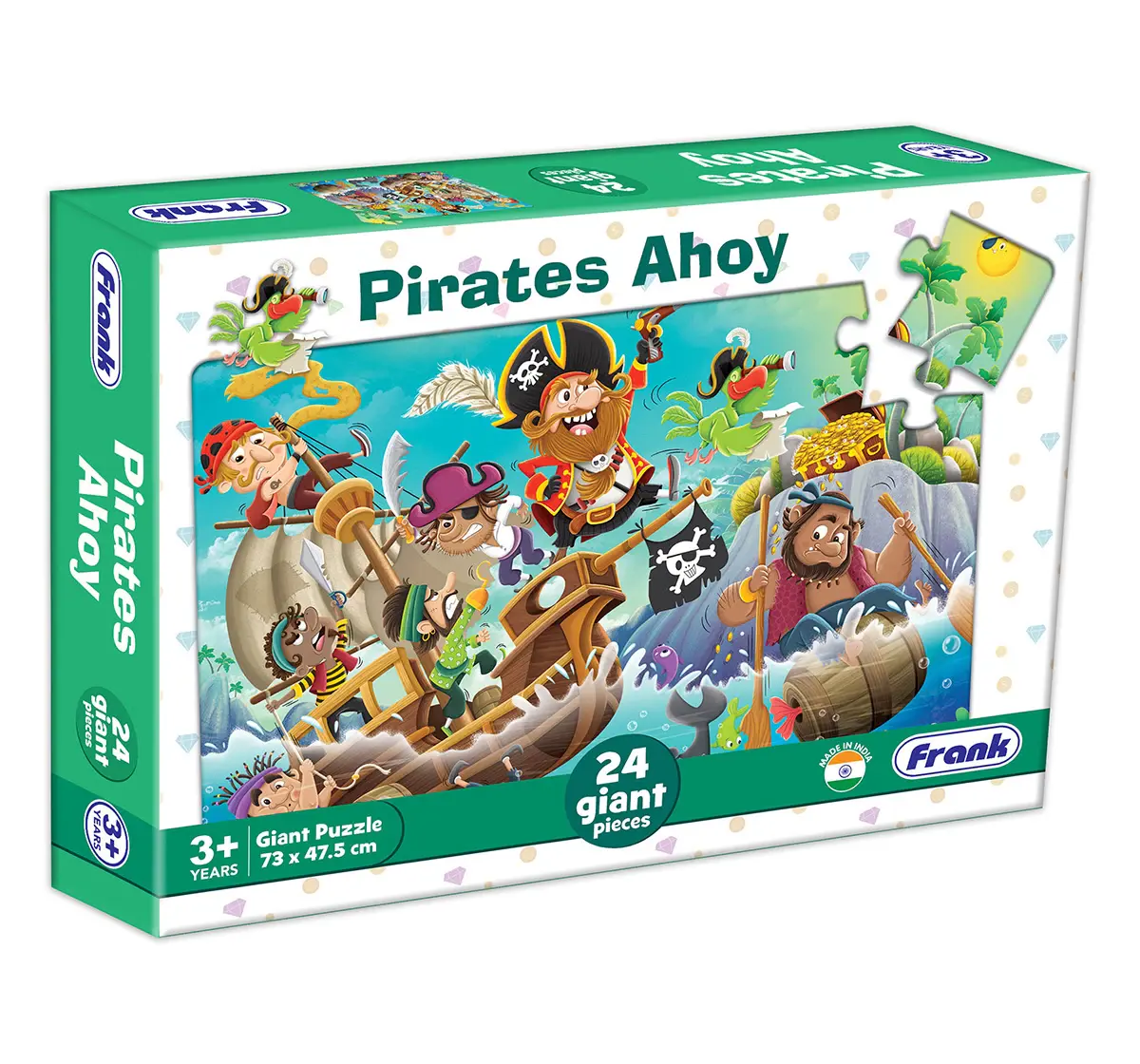 Frank Pirates Ahoy, 24 Pieces Giant Floor Puzzle, 3Y+