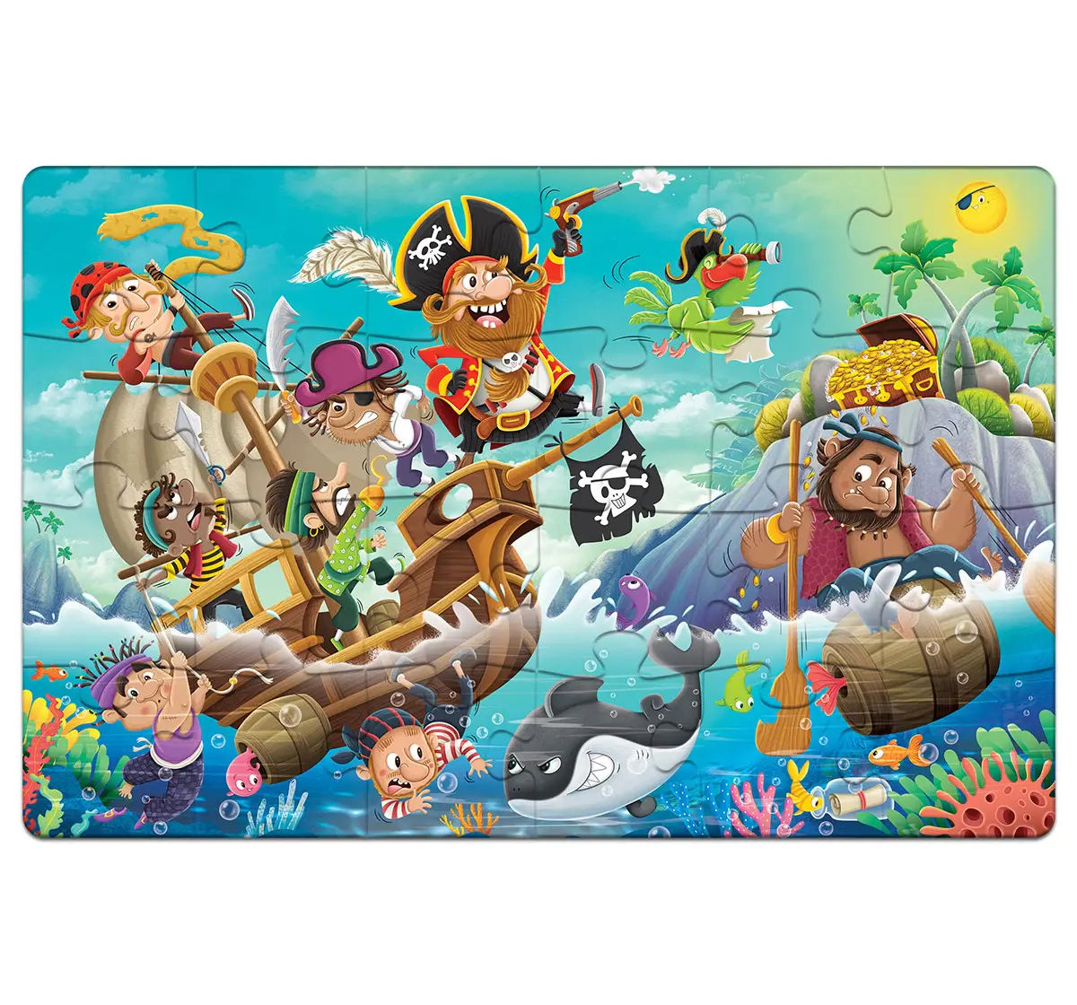 Frank Pirates Ahoy, 24 Pieces Giant Floor Puzzle, 3Y+