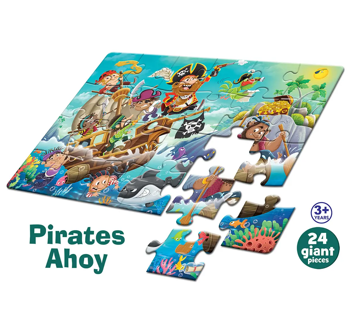 Buy Frank Pirates Ahoy, 24 Pieces Giant Floor Puzzle, 3Y+ Online ...