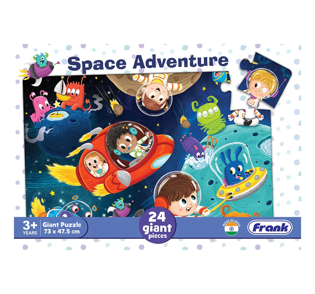 Frank Space Adventure, 24 Pieces Giant Floor Puzzle, 3Y+