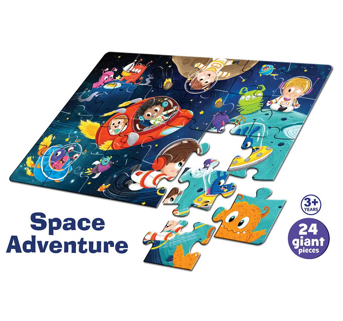 Frank Space Adventure, 24 Pieces Giant Floor Puzzle, 3Y+