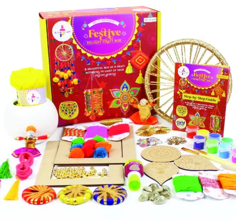 Kalakaram Festive Delight Craft Box DIY Kits 10Y+, Multicolour