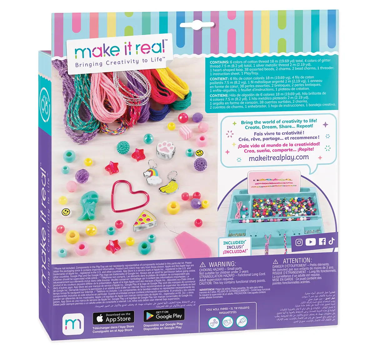 Make It Real Good Vibes Bracelet Kit Multicolour, 8Y+