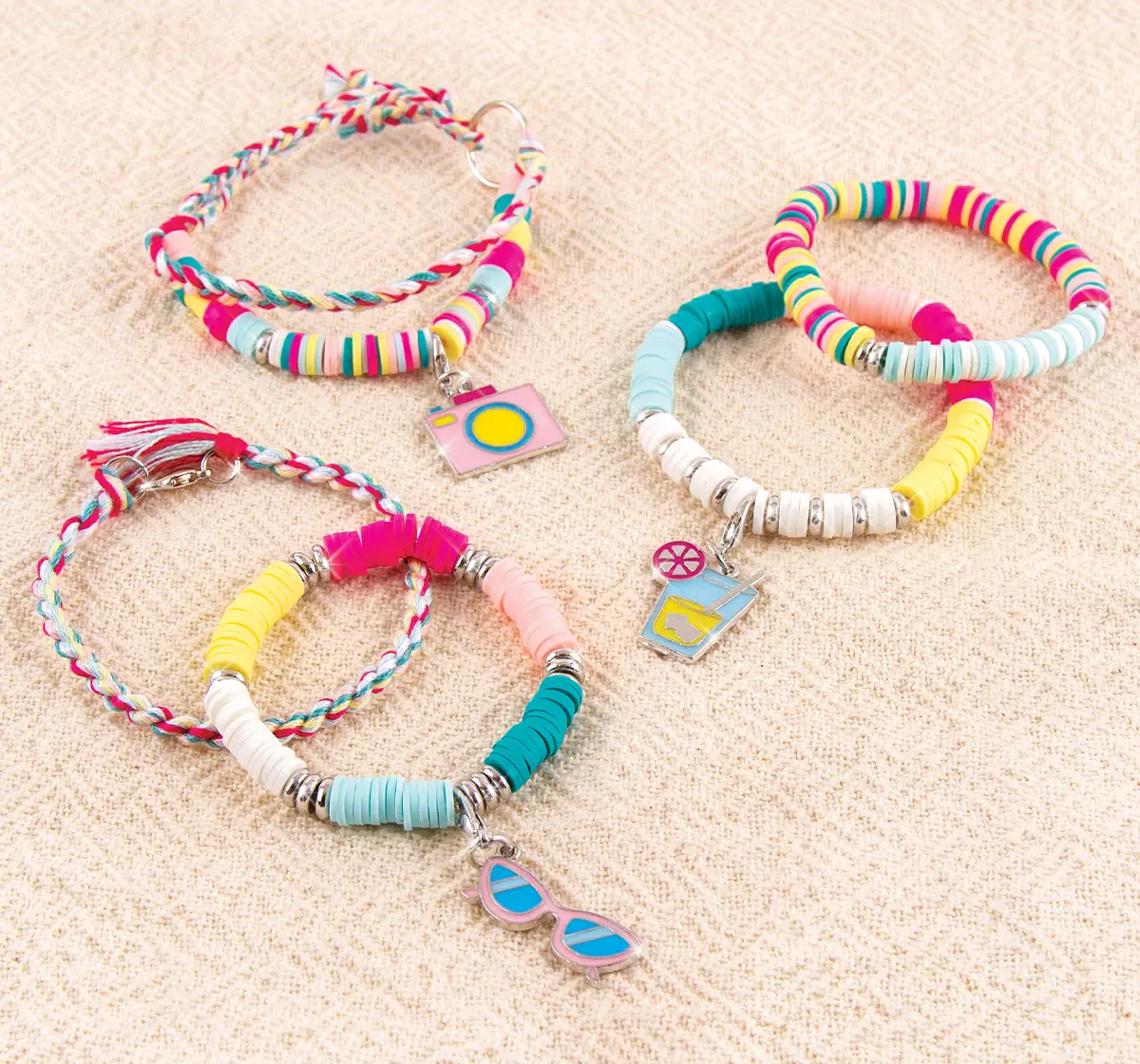 Make It Real Summer Vibes Heishi Bead Set Multicolour, 8Y+