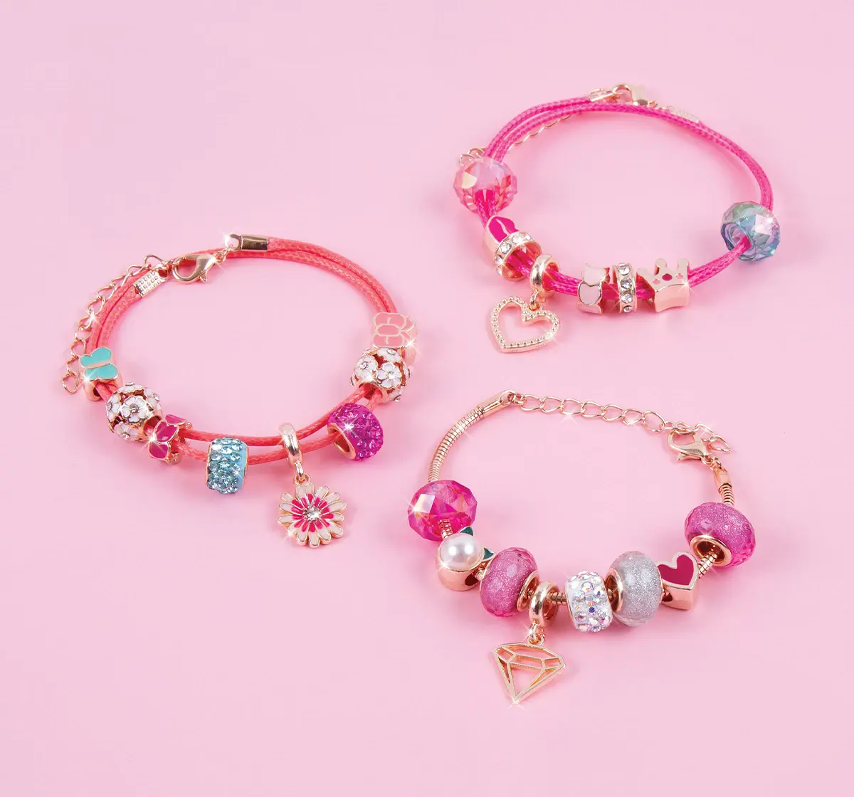 Make It Real Halo Charms Think Pink Multicolour, 8Y+