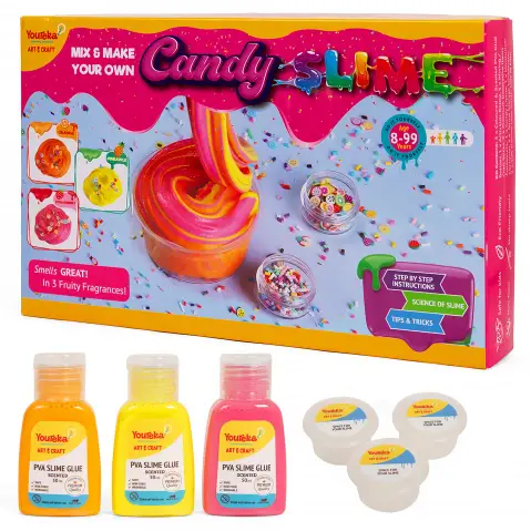 Youreka Mix & Make Your Own Candy Slime, 8Y+, Multicolour