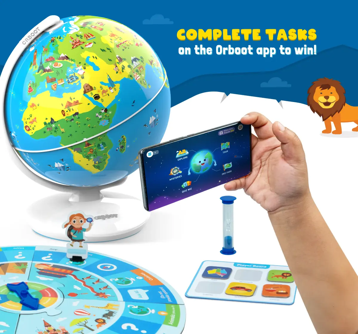 Playshifu Around The World Orboot Board Game, 4Y+