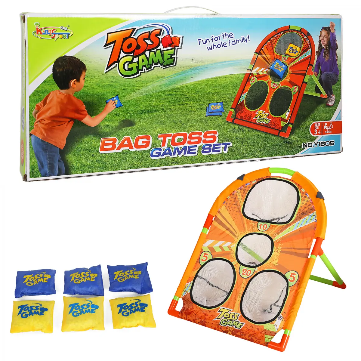 King Sport Bag Toss Game Set, 3Y+, Multicolour