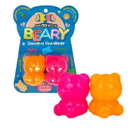 Scoobies Beary Squishy Gumbear 2-in-1 Pack Multicolour, 3Y+