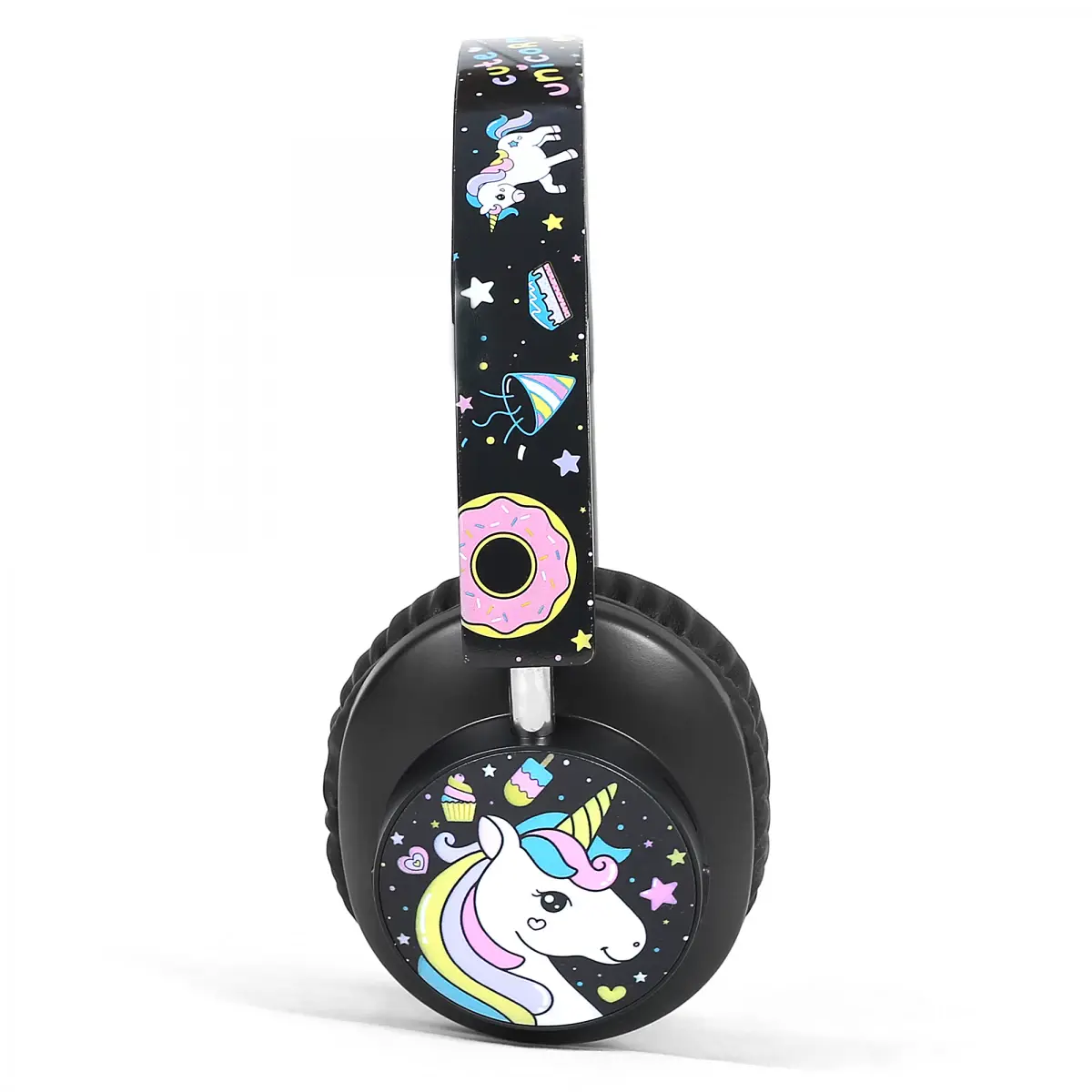 Macmerise Cute Unicorn Decibel Bluetooth Headphones, 7Y+, Blue